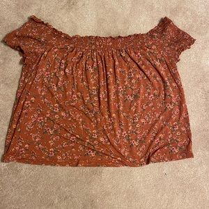 American Eagle floral dress shirt